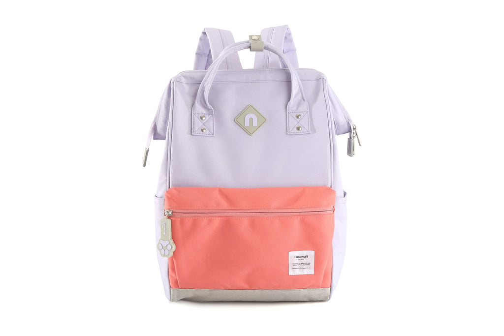 EVA Waterproof Backpack with USB Port 9004 LAVENDER / CORAL #02