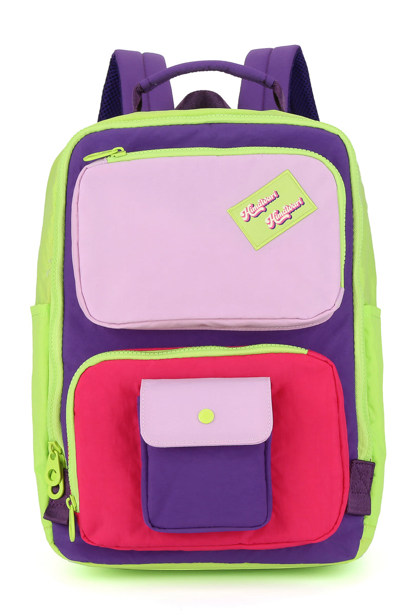 CUTE MIXED COLOR BACKPACK- MUSTARD 8029