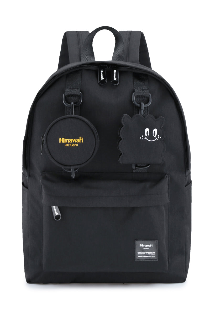 CANDYTUFT 14" WATERPROOF BACKPACK-0422 - BLACK